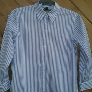 Ralph Lauren Womens Button Down Blouse Top Size S